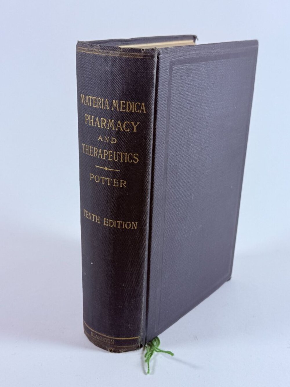 Antique 1906 Potter's Materia Medica Pharmacy Therapeutics 10th Ed Medical